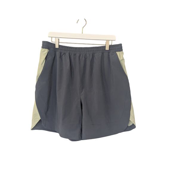 PELOTON Men's Size Large Speed 7" Lined Velocity Shorts Elastic Waist Gray - Picture 1 of 5
